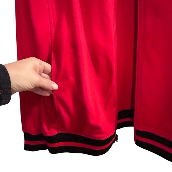 The North Face Men's Track Jacket Size L Red Full Zip Casual - Picture 4 of 12